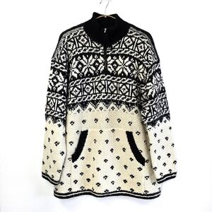 Vintage Jones New York Sport Handknit Ski Sweater Size M